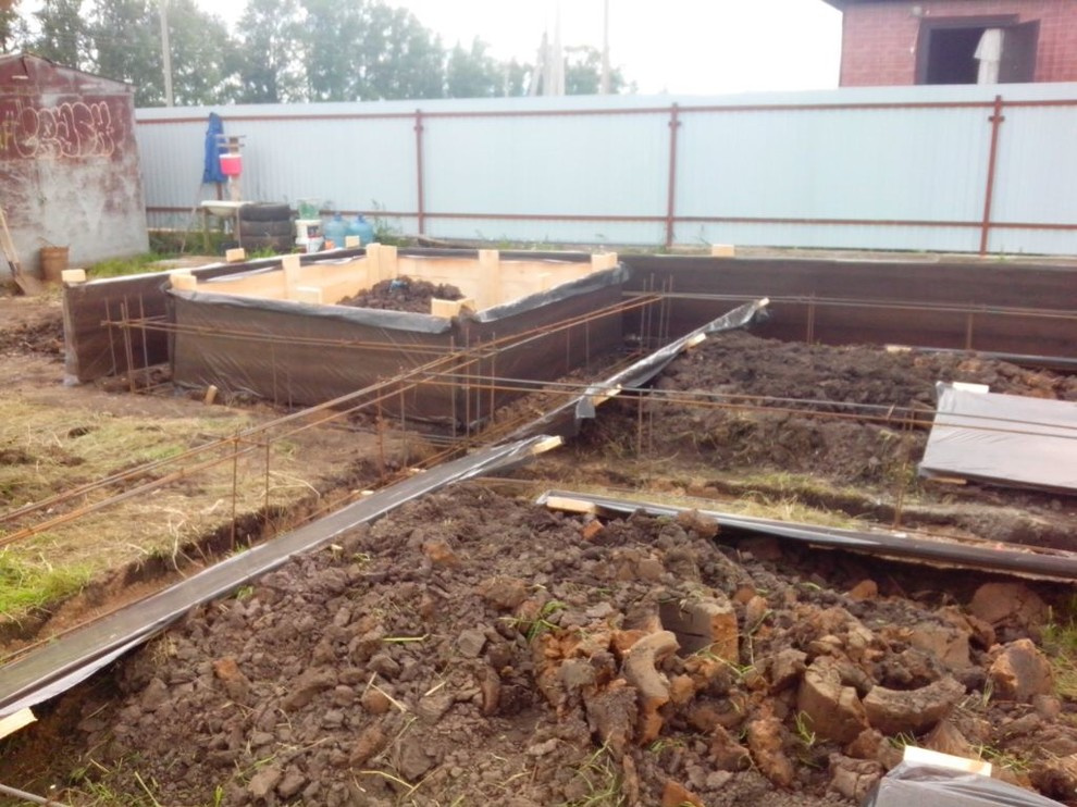 в ходе строительства