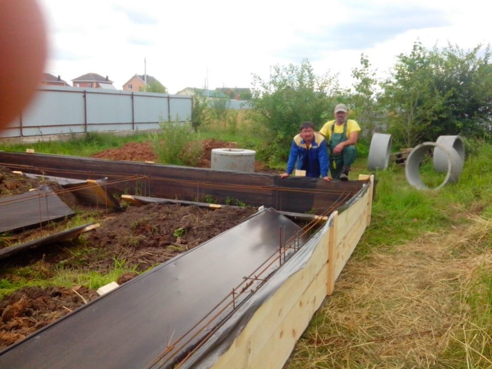 в ходе строительства