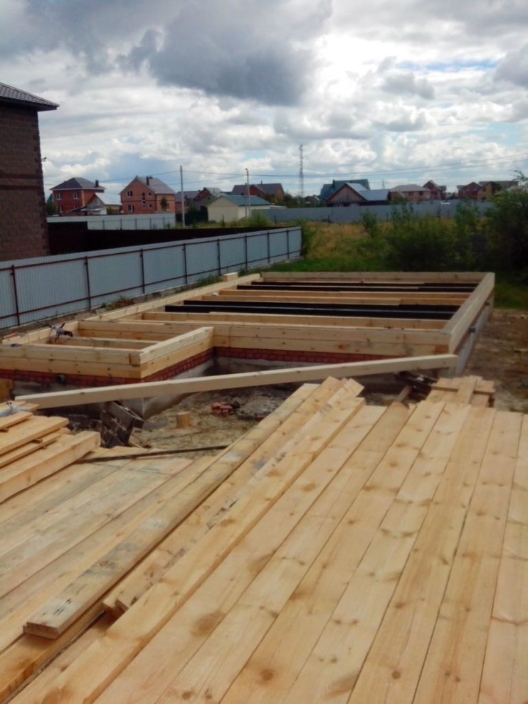 в ходе строительства