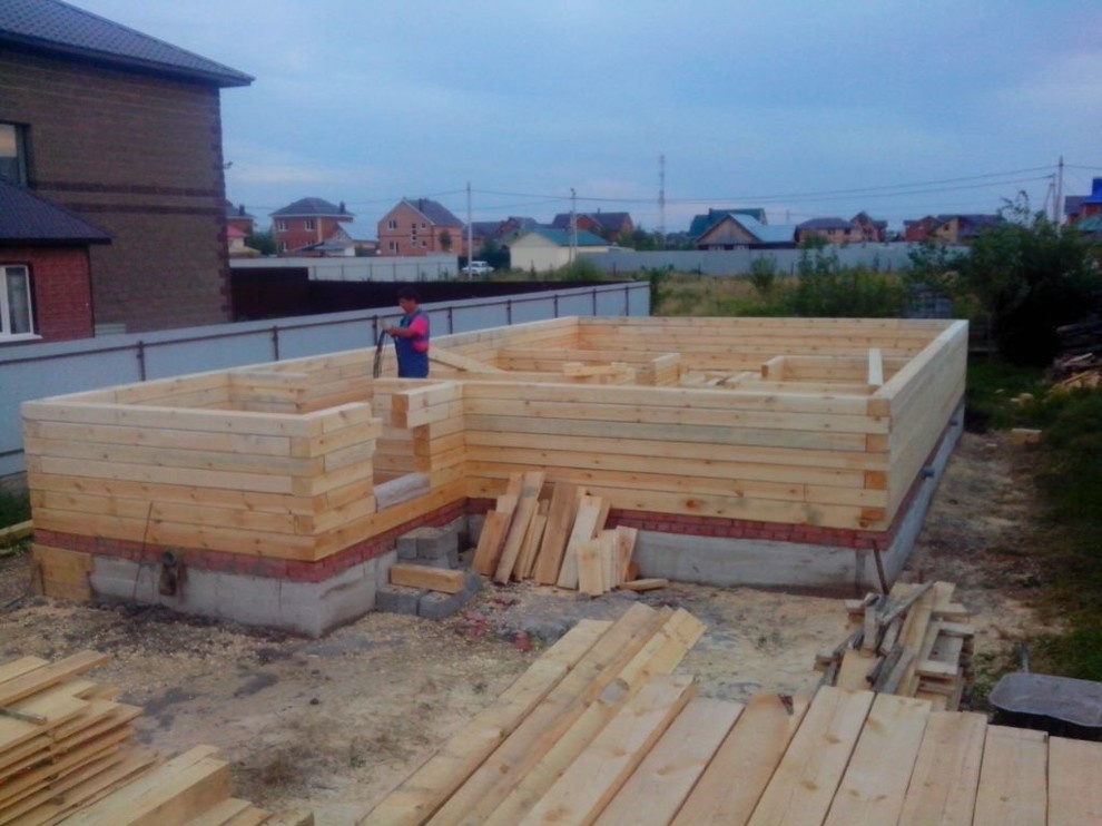 в ходе строительства