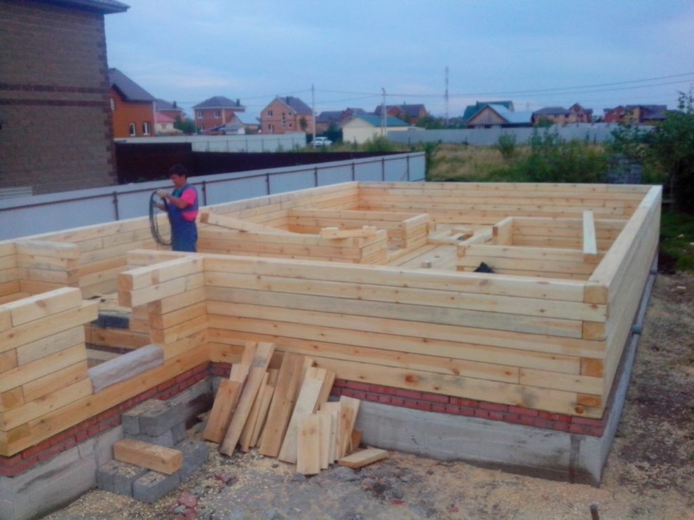 в ходе строительства