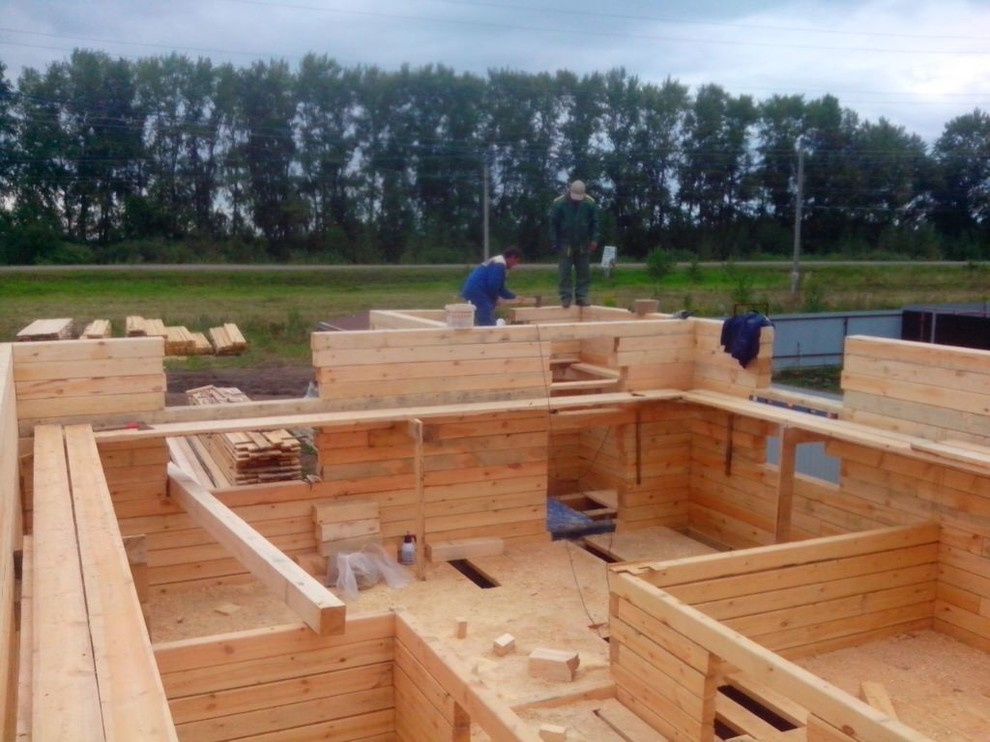 в ходе строительства