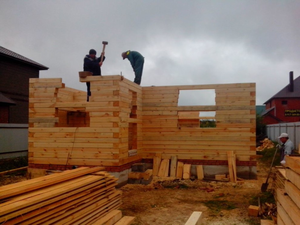 в ходе строительства