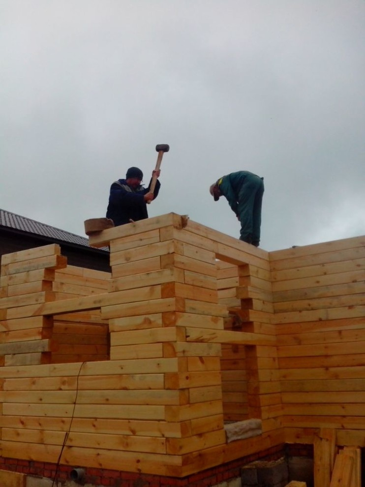 в ходе строительства