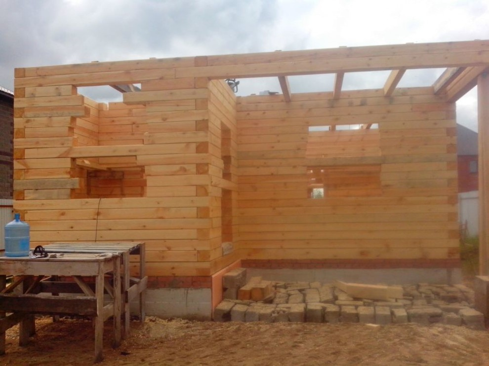 в ходе строительства