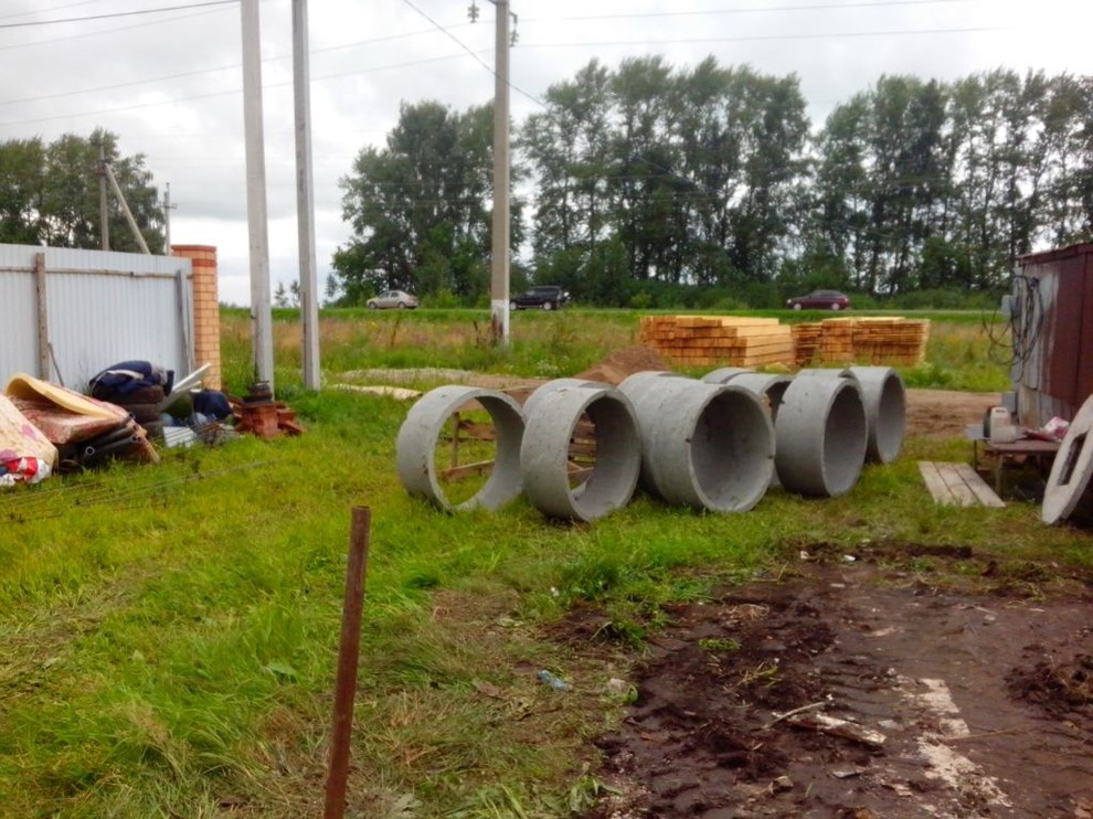 в ходе строительства