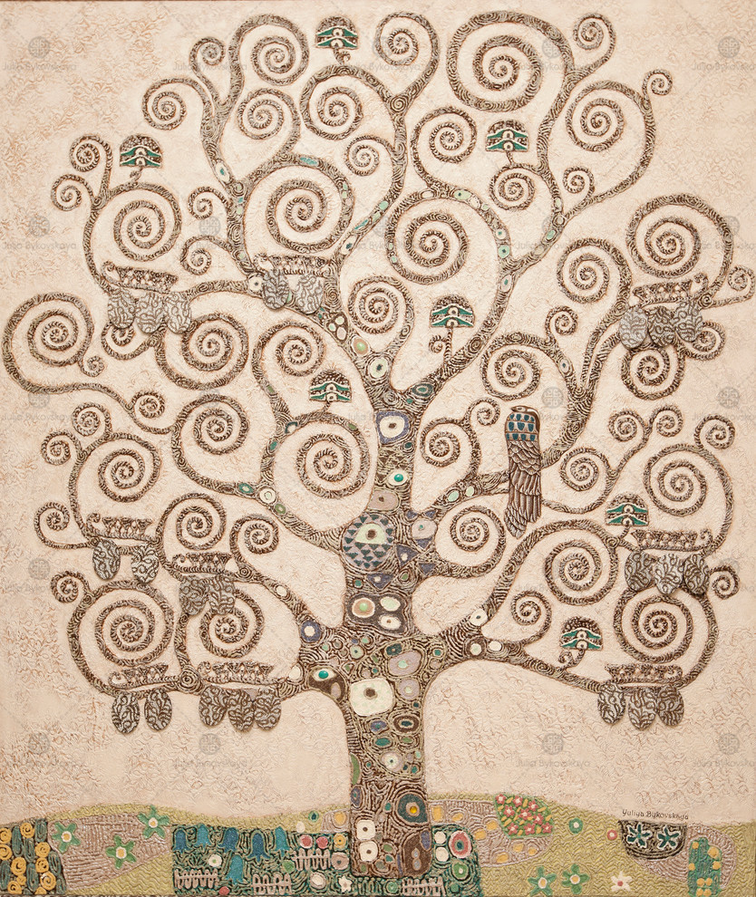 Барельеф "Древо жизни" по мотивам Густава Климта