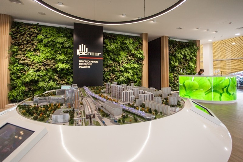 Озеленение офиса продаж жилого квартала "Life-Ботанический сад"