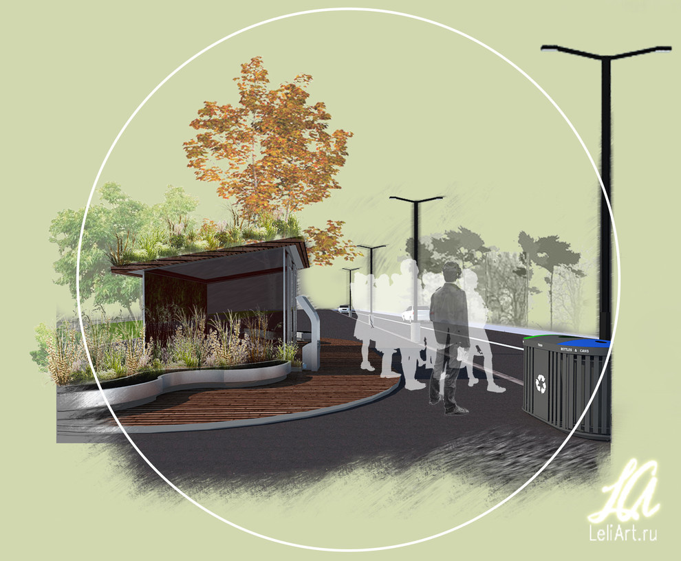 GREEN BUSSTOP