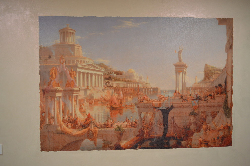 Шикарная гостиная и прихожая