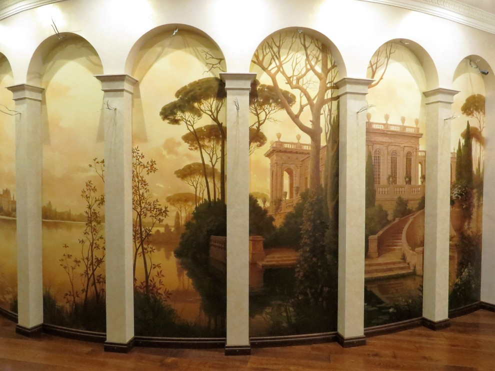 имитация камня в интерьере