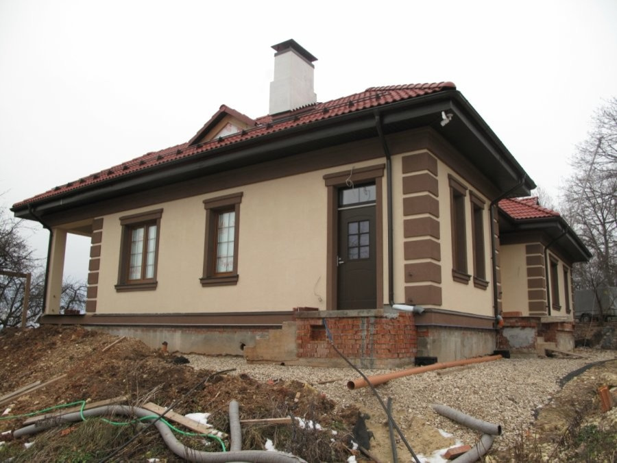 Утепление и отделка Porotherm, утепление тёплой керамики пенополистиролом ПСБ-С