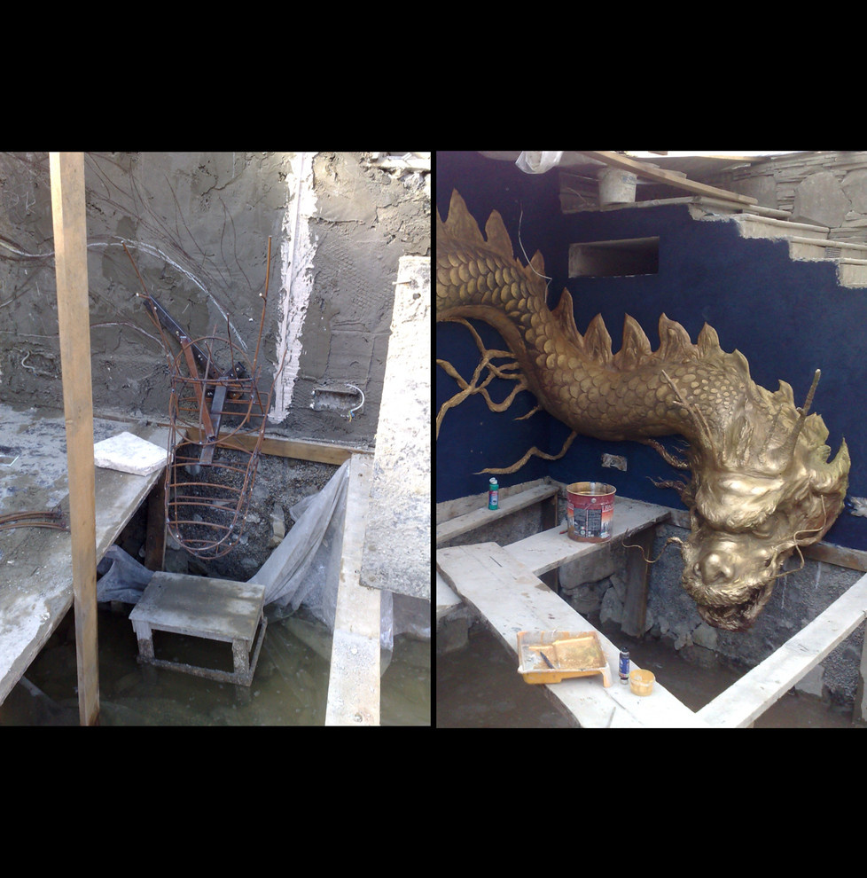 Скульптура дракона.Краснодар