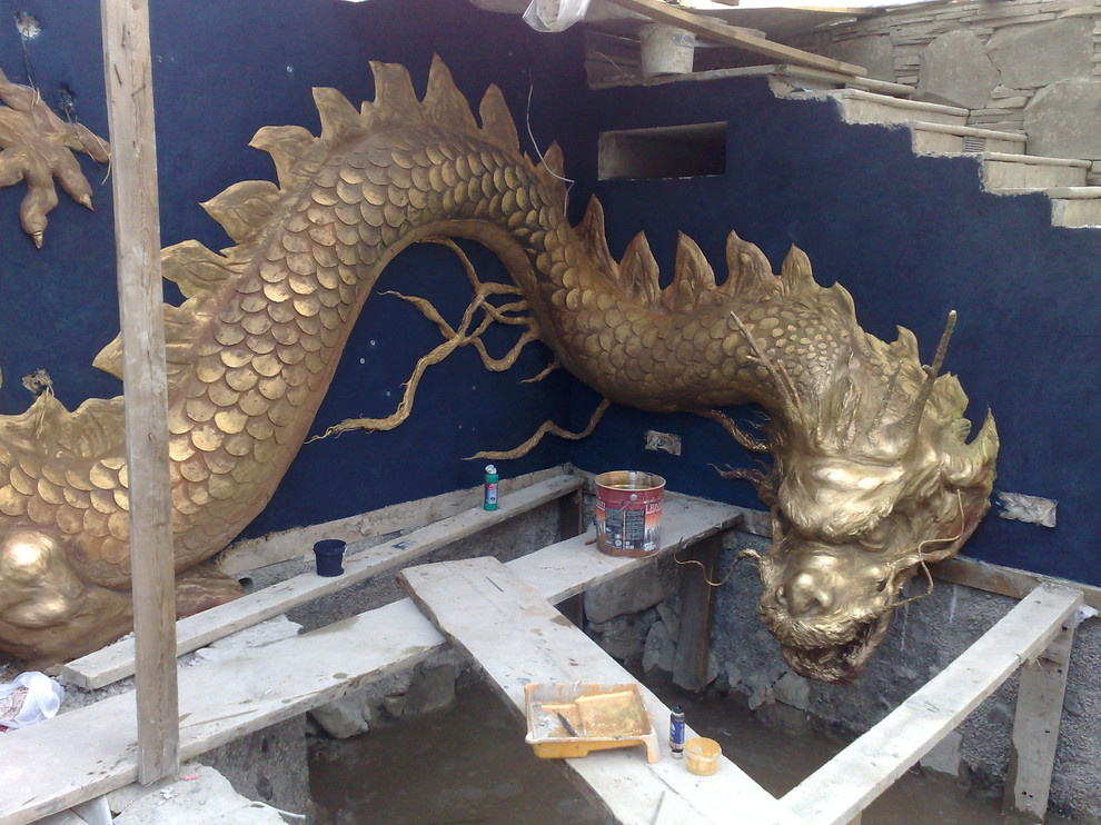 Скульптура дракона.Краснодар