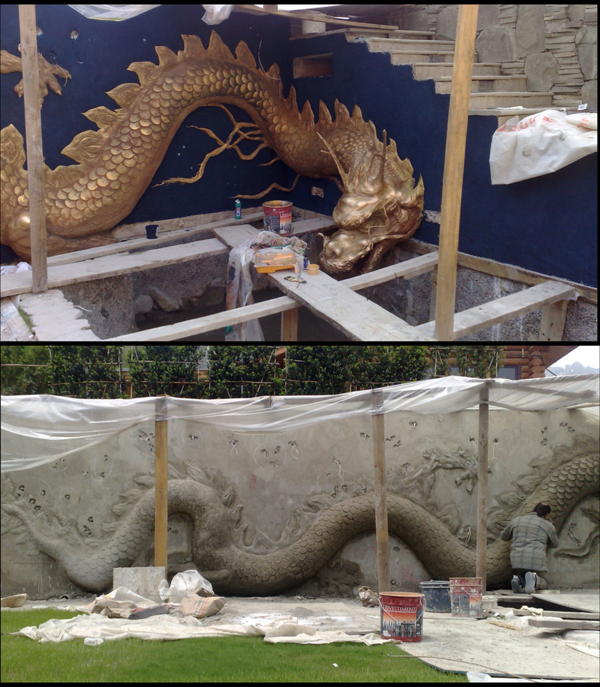 Скульптура дракона.Краснодар