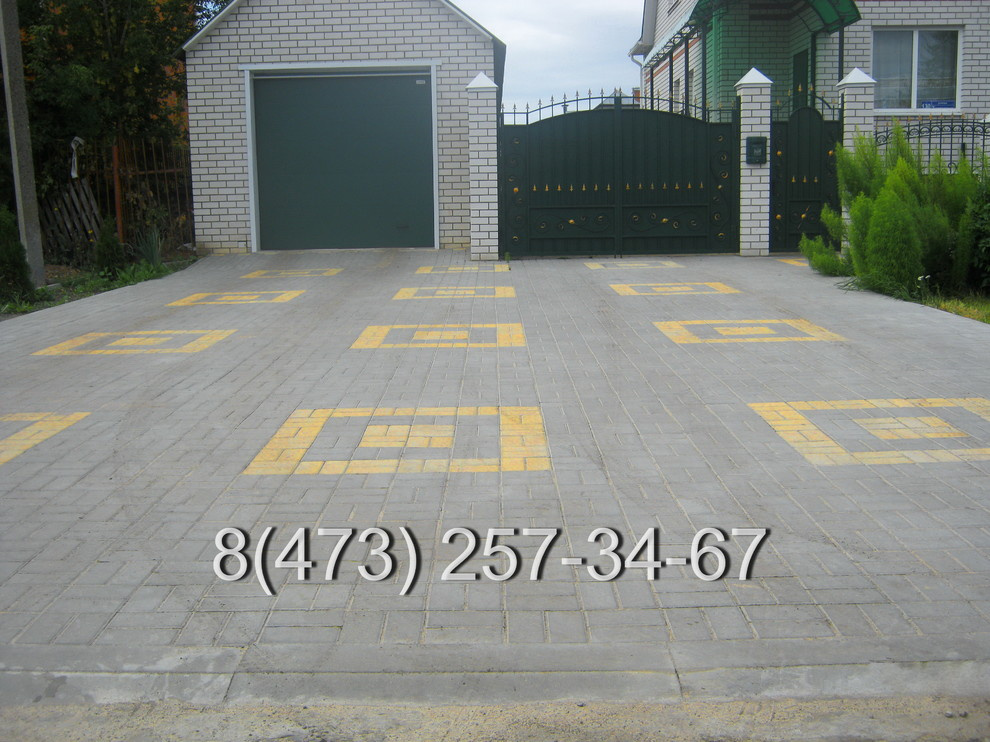 Укладка тротуарной плитки фото