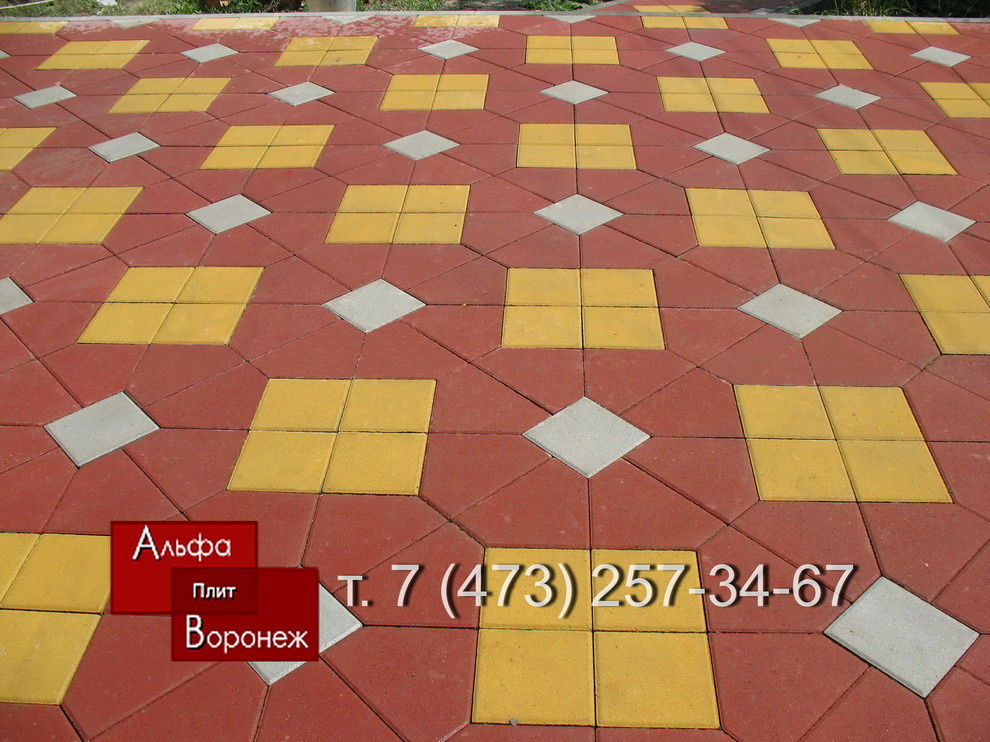 Укладка тротуарной плитки фото