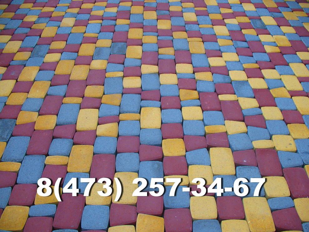 Укладка тротуарной плитки фото