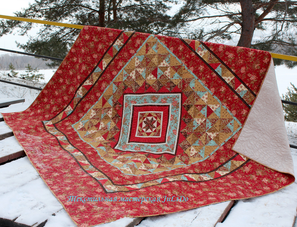 Лоскутное одеяло "Красная горка"
