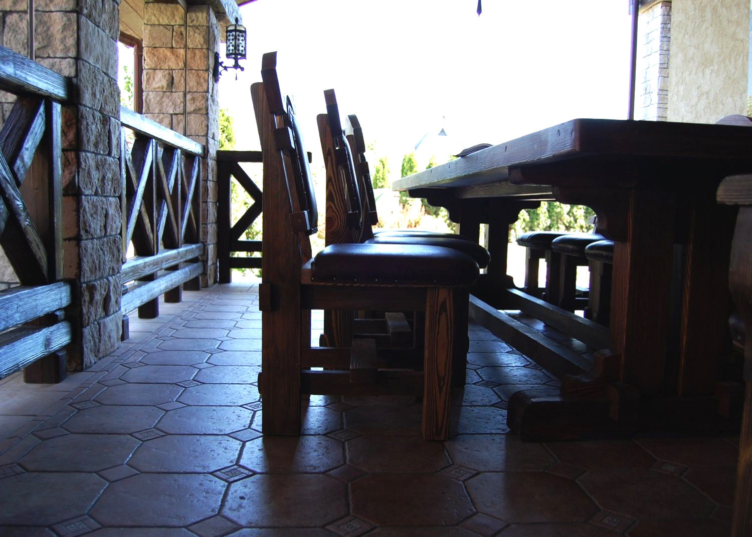 Веранда с барбекю