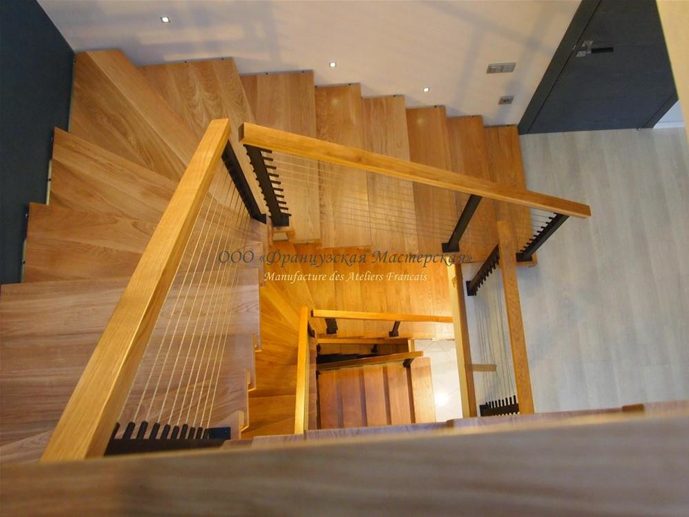 Обложка проекта: Танхаус в городе. Леерное ограждение лестницы. 2014 год.