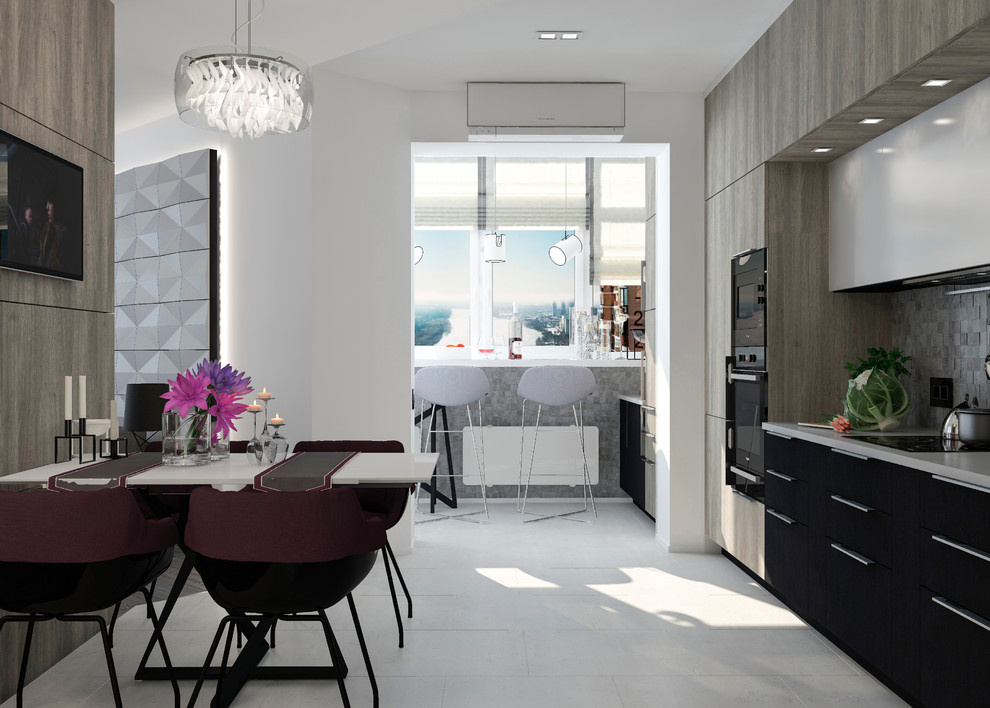 Кухня " Light gray kitchen"