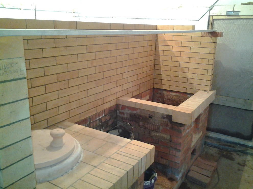 Мангальный комплекс с камином, на веранде "ПАЛИЦЫ"