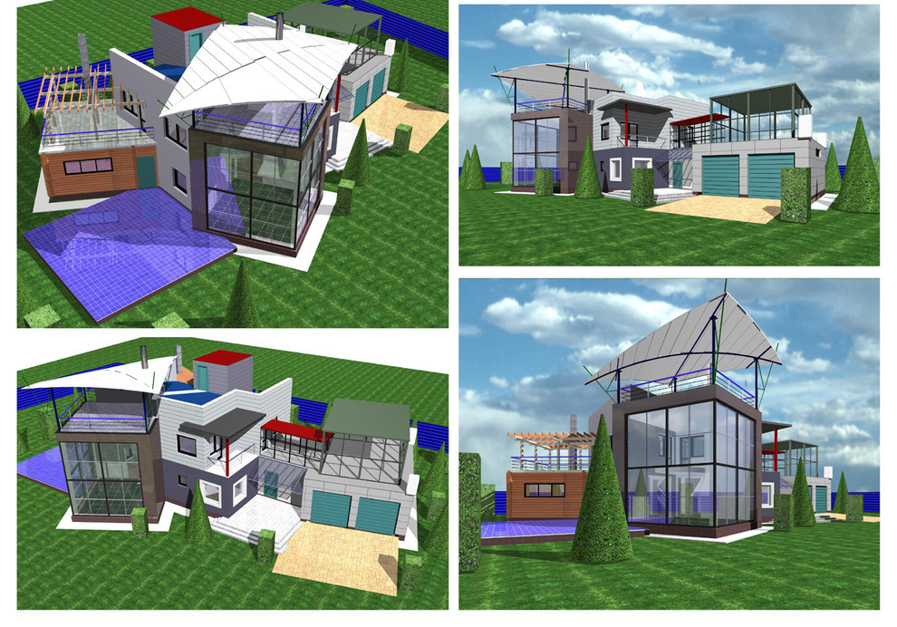 Эскизные проекты коттеджей в Свердловской области