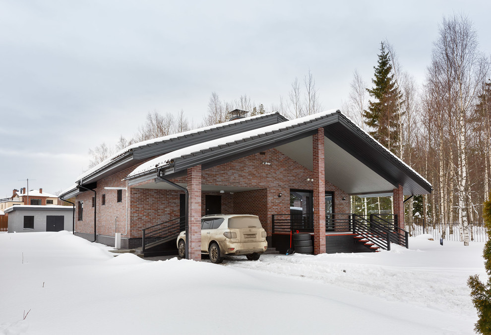Реализованный проект загородного дома в стиле Лофт