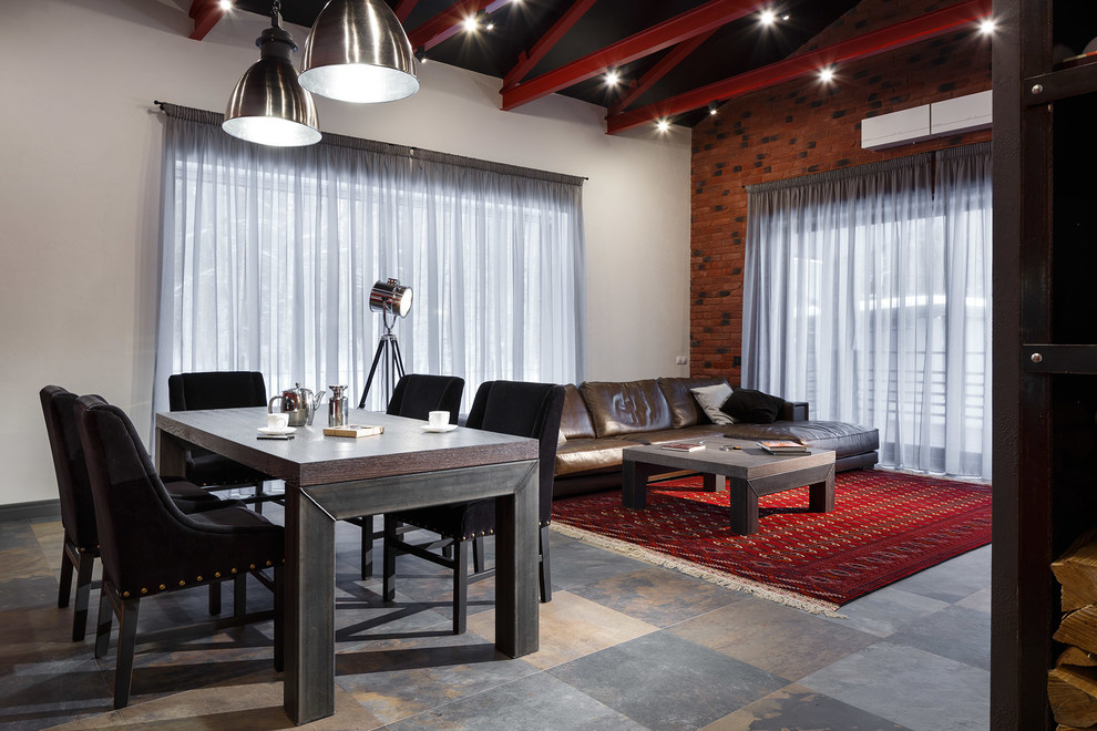 Реализованный проект загородного дома в стиле Лофт