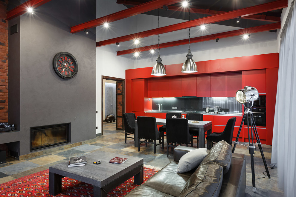 Реализованный проект загородного дома в стиле Лофт