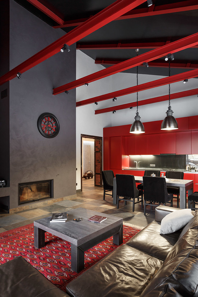 Реализованный проект загородного дома в стиле Лофт