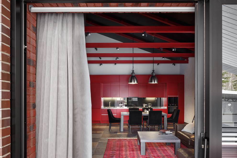 Реализованный проект загородного дома в стиле Лофт