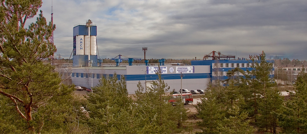 Обложка проекта: здание завода сухих смесей ARCH