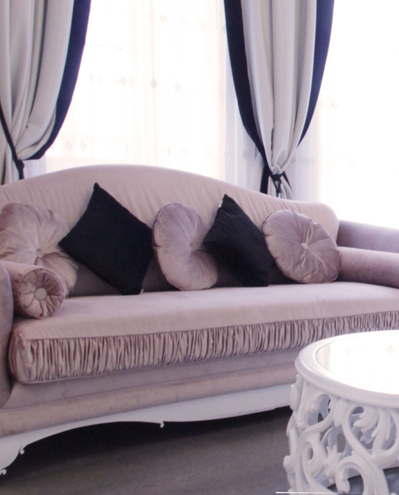 Шторы для гостиной в ЖК Парадный квартал