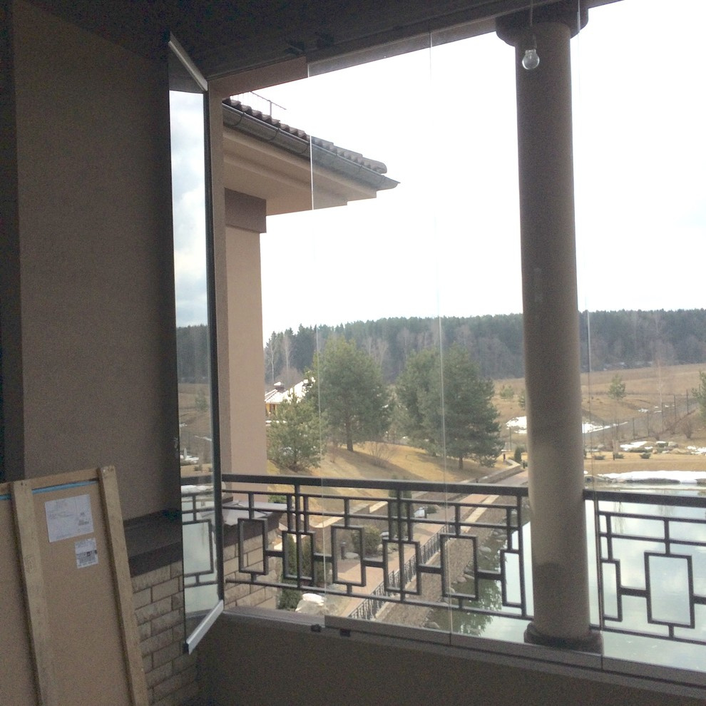 Складное остекление террасы от SUNFLEX Германия