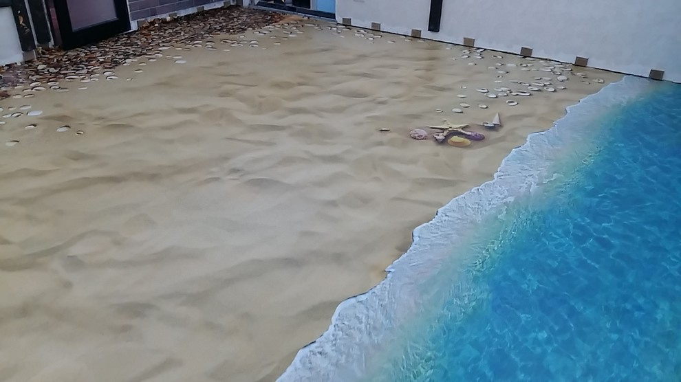 3D наливные полы в тренажерном зале частного дома, Михайловская слобода