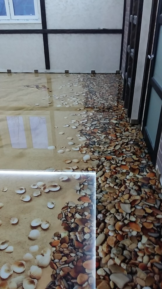 3D наливные полы в тренажерном зале частного дома, Михайловская слобода