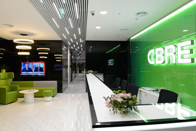 Офисное пространство CBRE в «Москва-Сити»