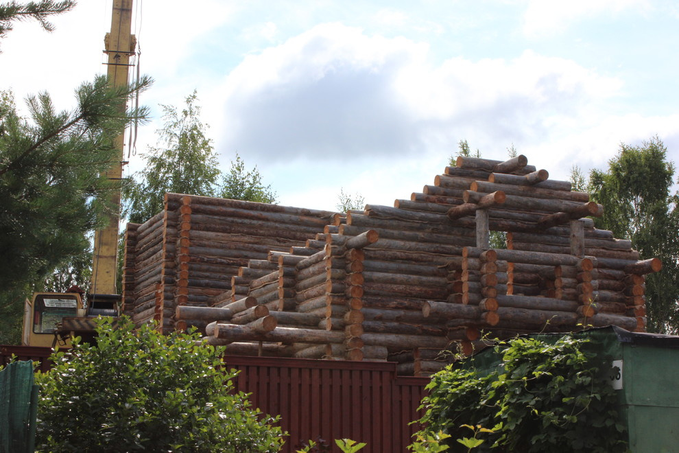 Дом с тотемом медведя