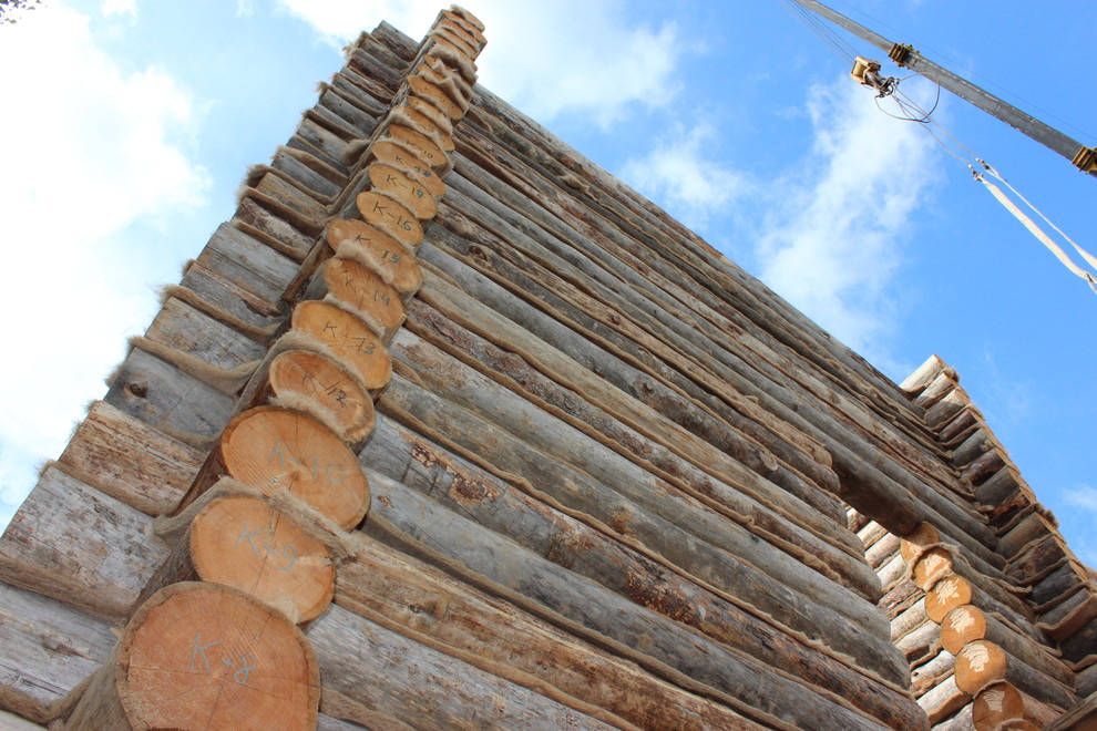 Дом с тотемом медведя