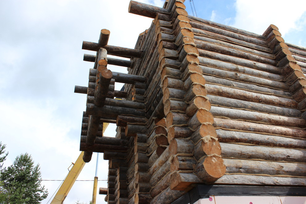 Дом с тотемом медведя