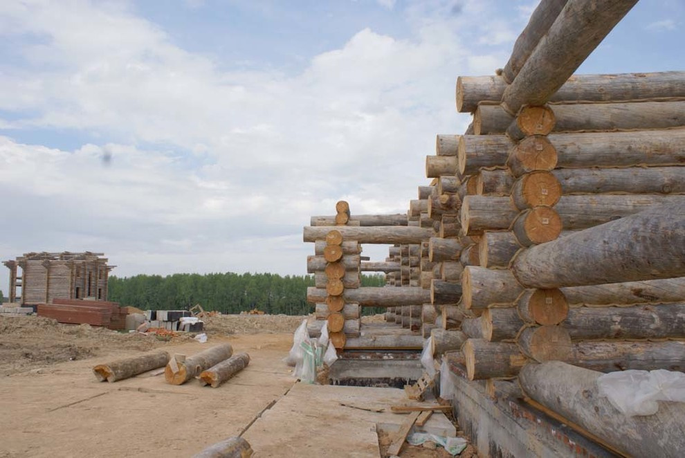Самая большая баня из Сухостойной сосны Кело.