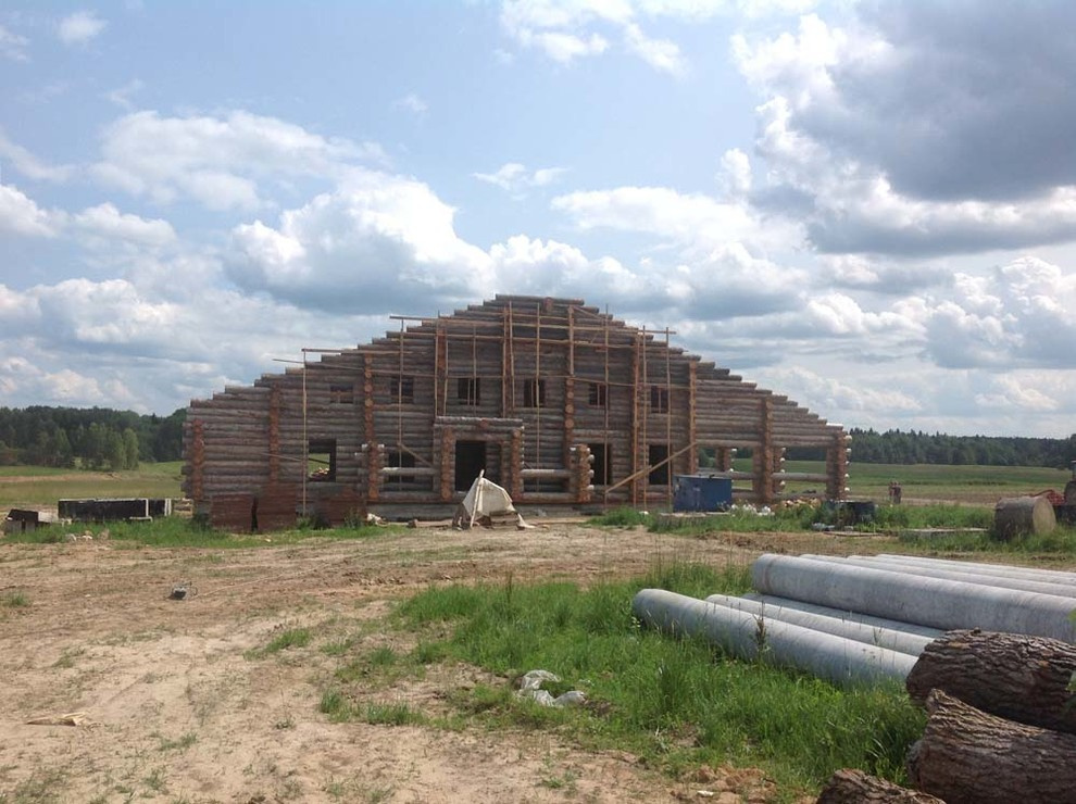 Самая большая баня из Сухостойной сосны Кело.