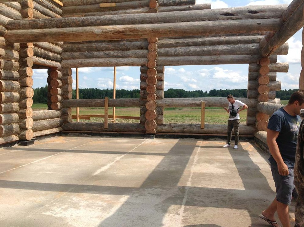 Самая большая баня из Сухостойной сосны Кело.