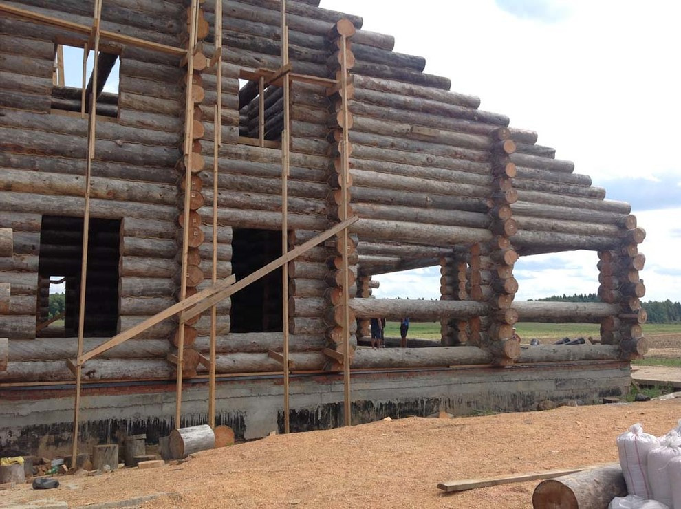 Самая большая баня из Сухостойной сосны Кело.