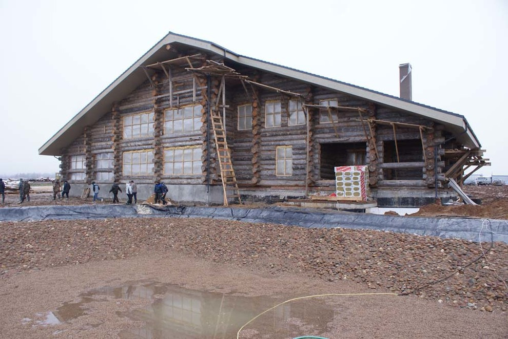 Самая большая баня из Сухостойной сосны Кело.