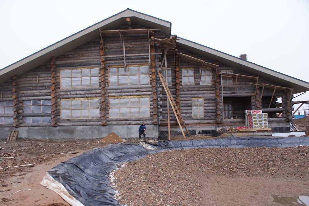 Самая большая баня из Сухостойной сосны Кело.