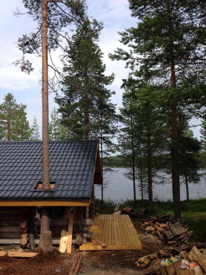 Карелия, лесной хутор на озере