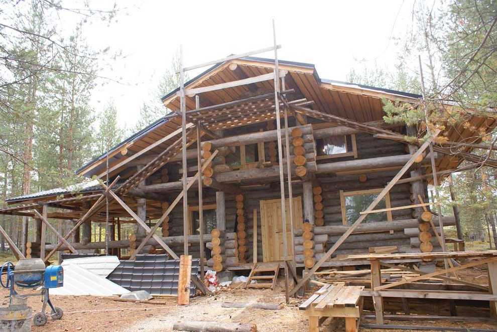 Обложка проекта: Карелия, лесной хутор на озере